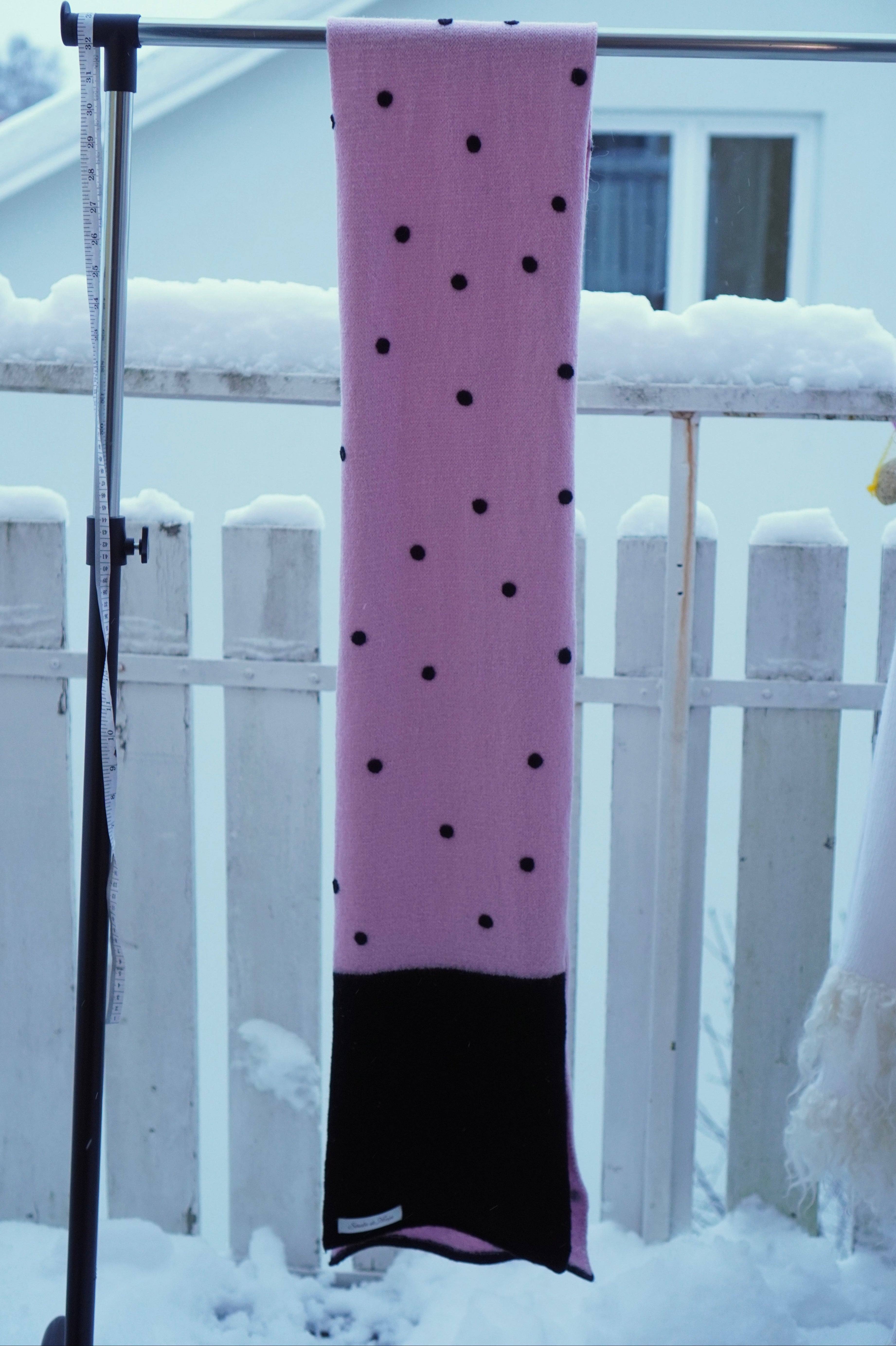 Polka Dot Wool Scarf