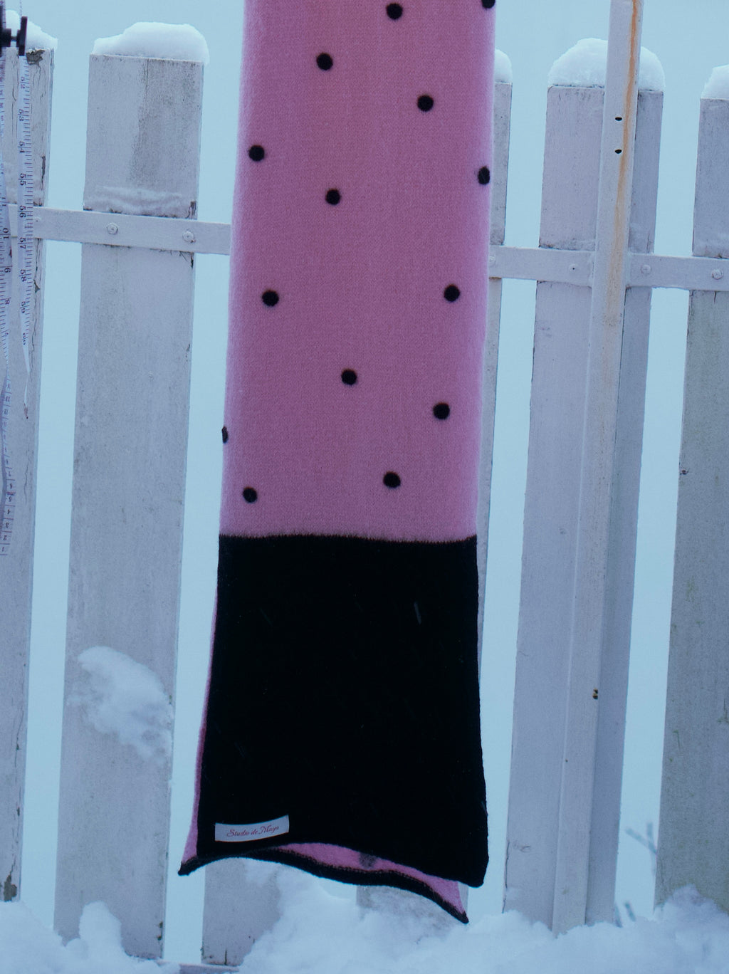 Polka Dot Wool Scarf