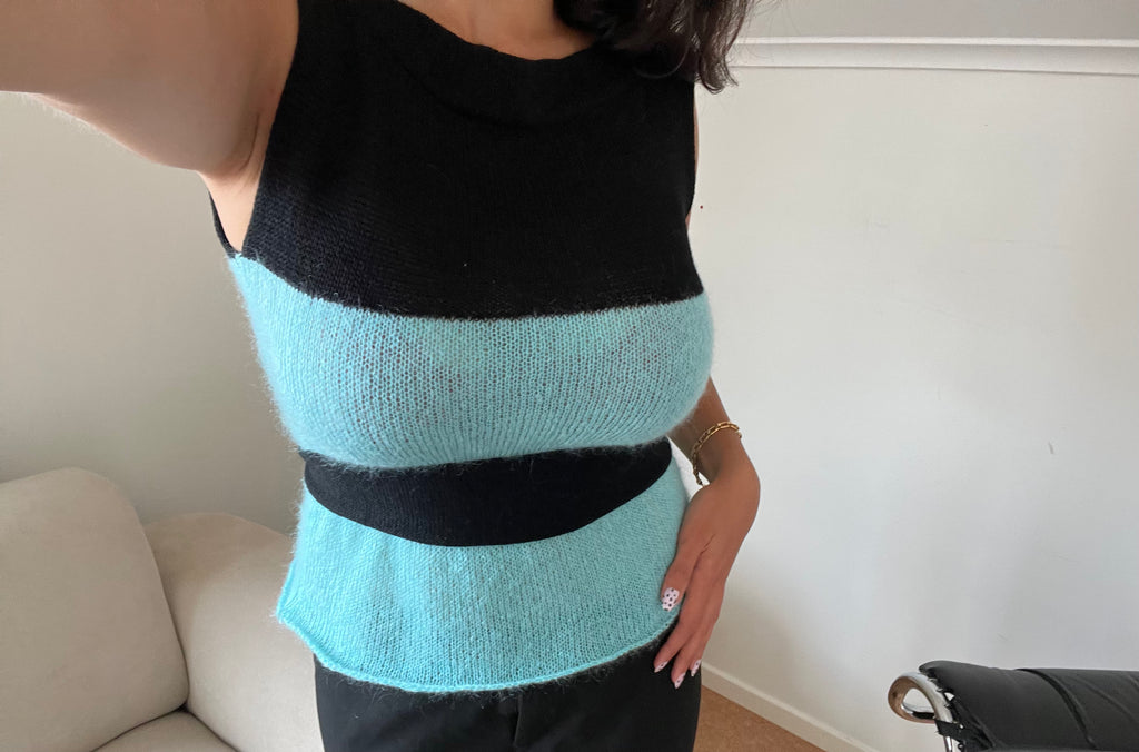 Boho Aquamarine top