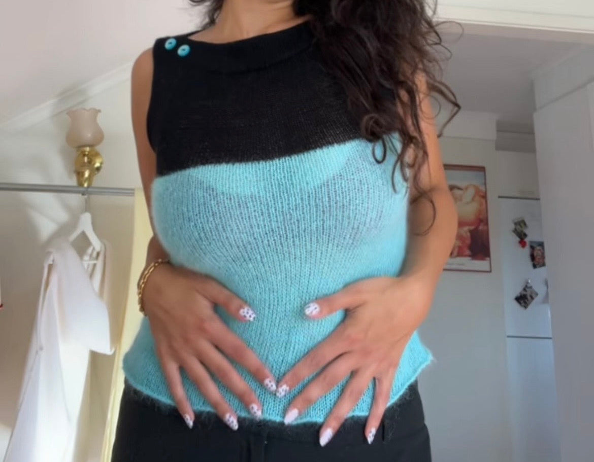 Aquamarine candy top