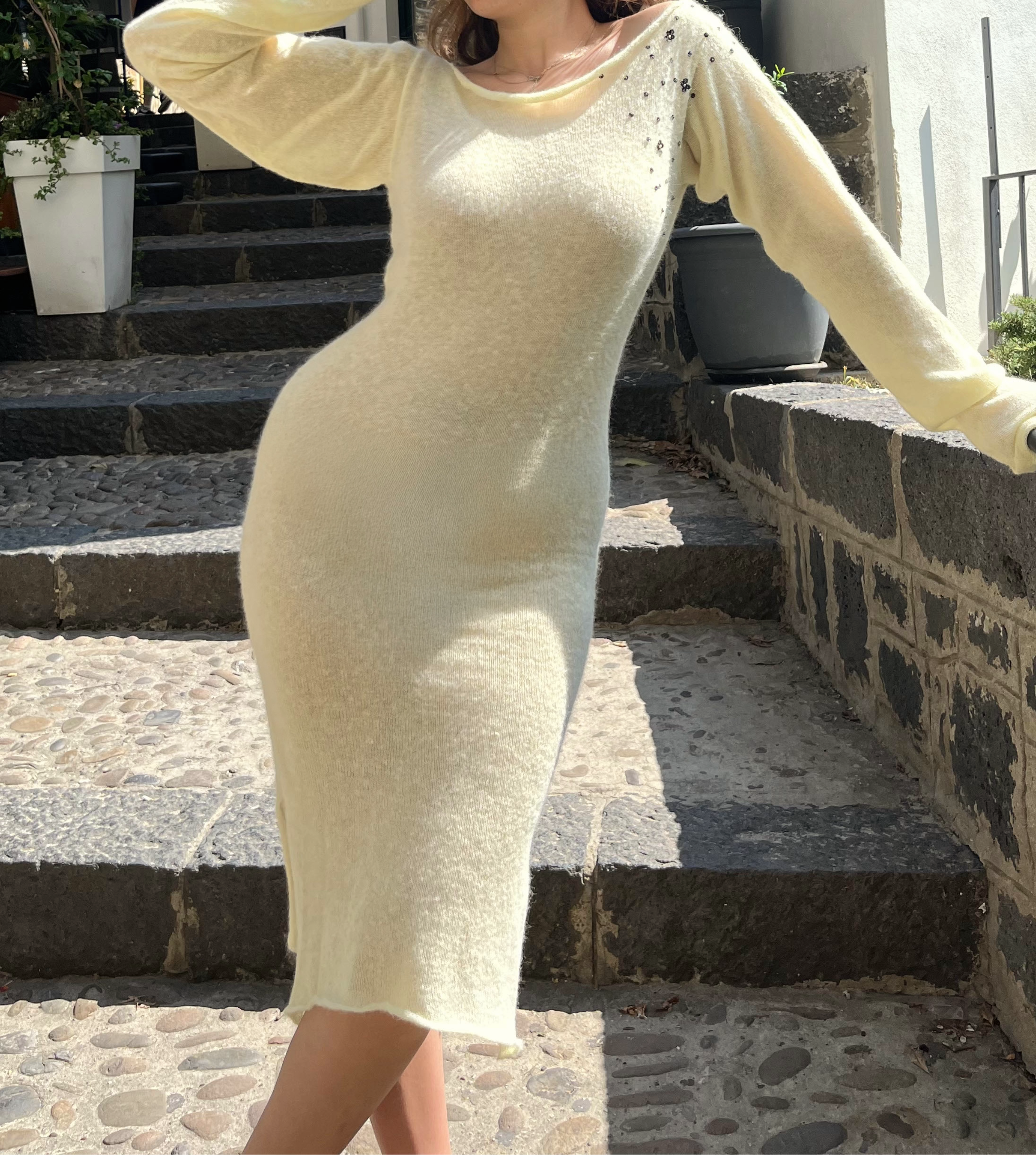 Soleil alpaca dress